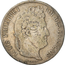 Moneta, Francia, Louis-Philippe, 5 Francs, 1838, Rouen, MB, Argento, KM:749.2