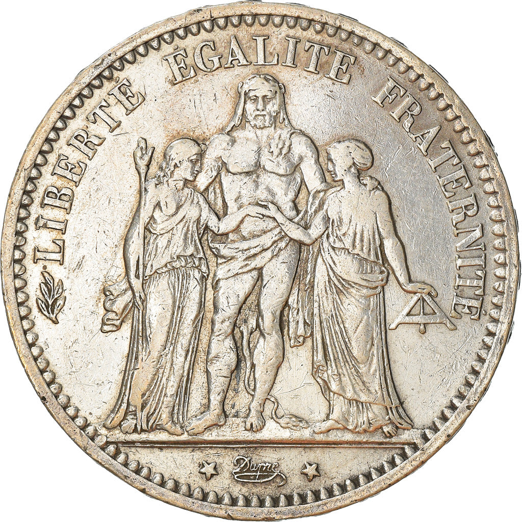 Münze, Frankreich, Hercule, 5 Francs, 1873, Paris, S+, Silber, KM:820.1
