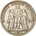 Moneta, Francia, Hercule, 5 Francs, 1849, Paris, MB+, Argento, KM:756.1