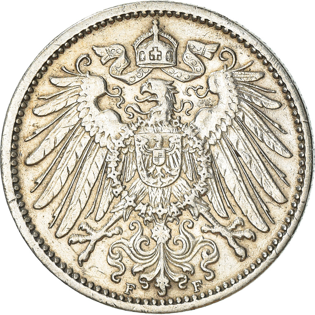 Moeda, ALEMANHA - IMPÉRIO, Wilhelm II, Mark, 1910, Stuttgart, EF(40-45), Prata