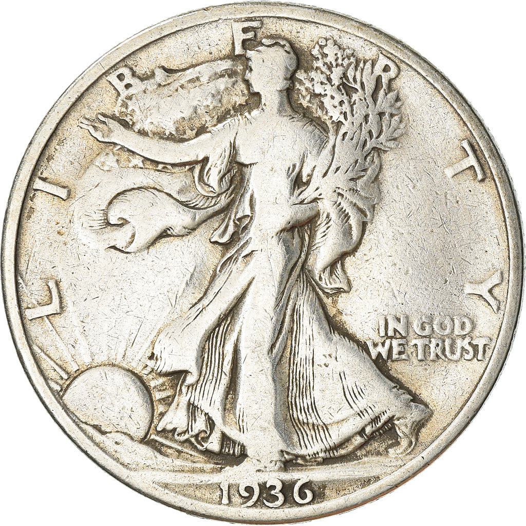 Moneda, Estados Unidos, Walking Liberty Half Dollar, Half Dollar, 1936, U.S.