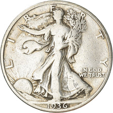 Moneda, Estados Unidos, Walking Liberty Half Dollar, Half Dollar, 1936, U.S.