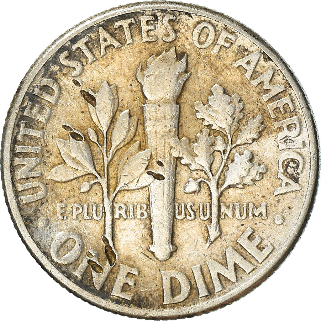 Moneta, Stati Uniti, Roosevelt Dime, Dime, 1958, U.S. Mint, Philadelphia, MB