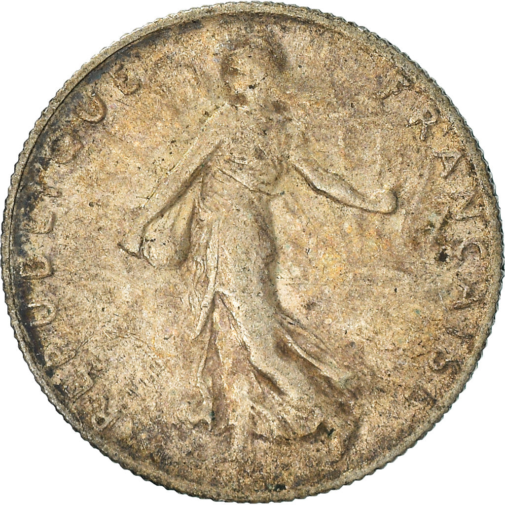 Coin, France, Semeuse, 50 Centimes, 1918, Paris, VF(30-35), Silver, KM:854