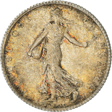 Coin, France, Semeuse, Franc, 1916, Paris, AU(50-53), Silver, KM:844.1