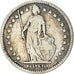 Münze, Schweiz, Franc, 1910, Bern, S+, Silber, KM:24