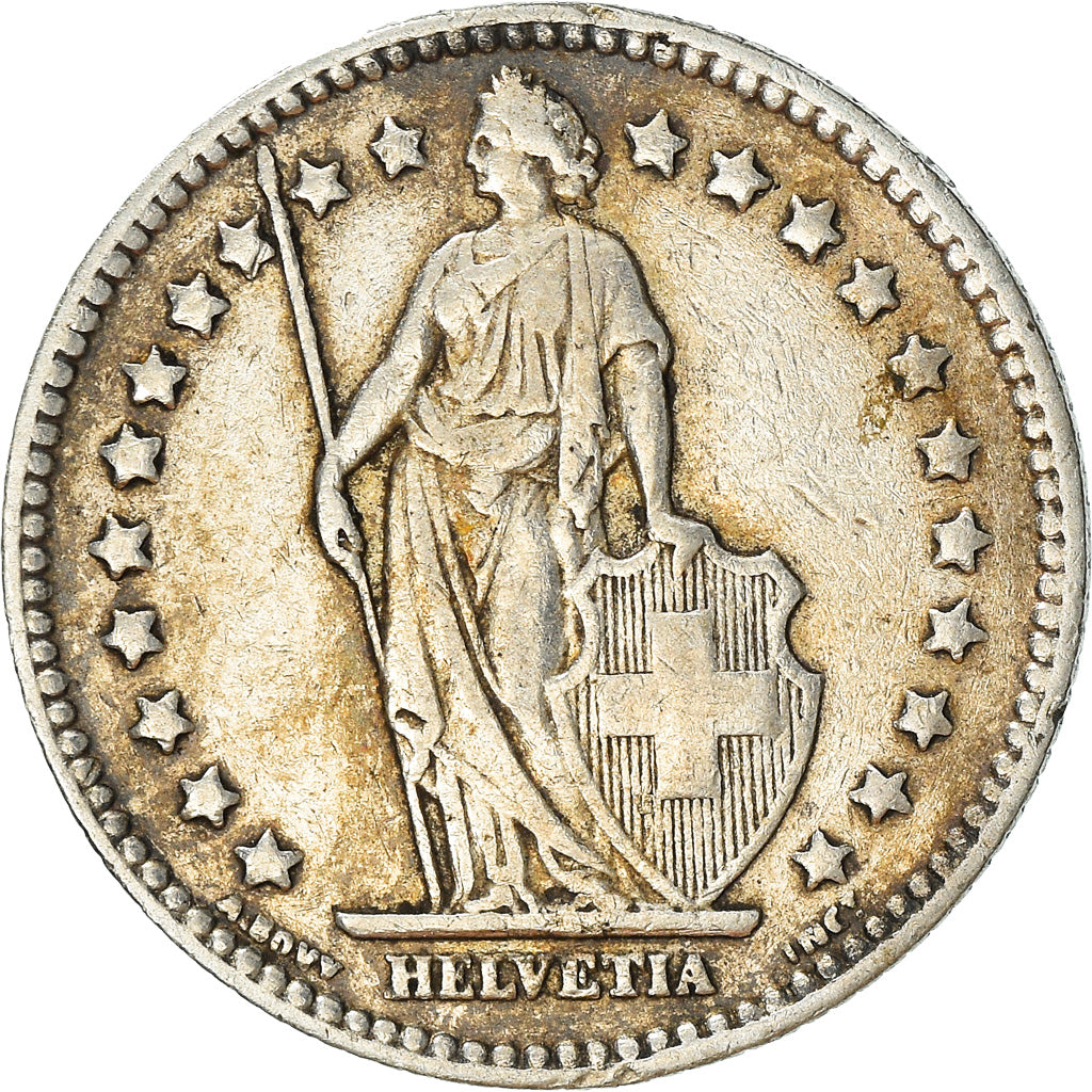Coin, Switzerland, Franc, 1940, EF(40-45), Silver, KM:24