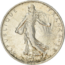 Coin, France, Semeuse, 2 Francs, 1917, Paris, AU(50-53), Silver, KM:845.1