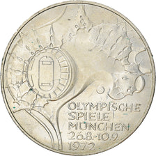 Moneta, GERMANIA - REPUBBLICA FEDERALE, 10 Mark, 1972, Hambourg, BB, Argento