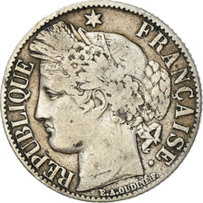 Moneta, Francia, Cérès, Franc, 1887, Paris, MB, Argento, KM:822.1