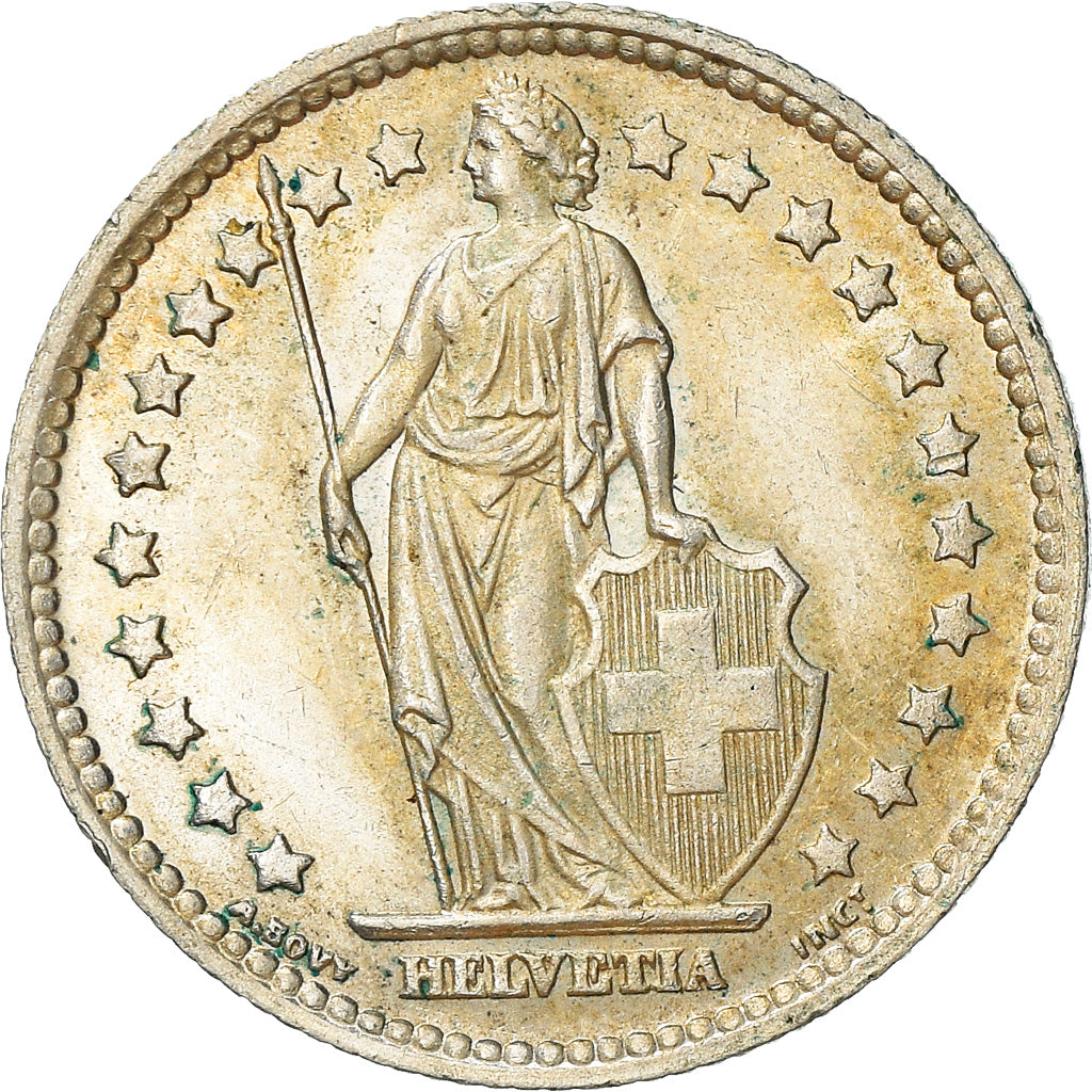 Coin, Switzerland, Franc, 1931, Bern, AU(55-58), Silver, KM:24