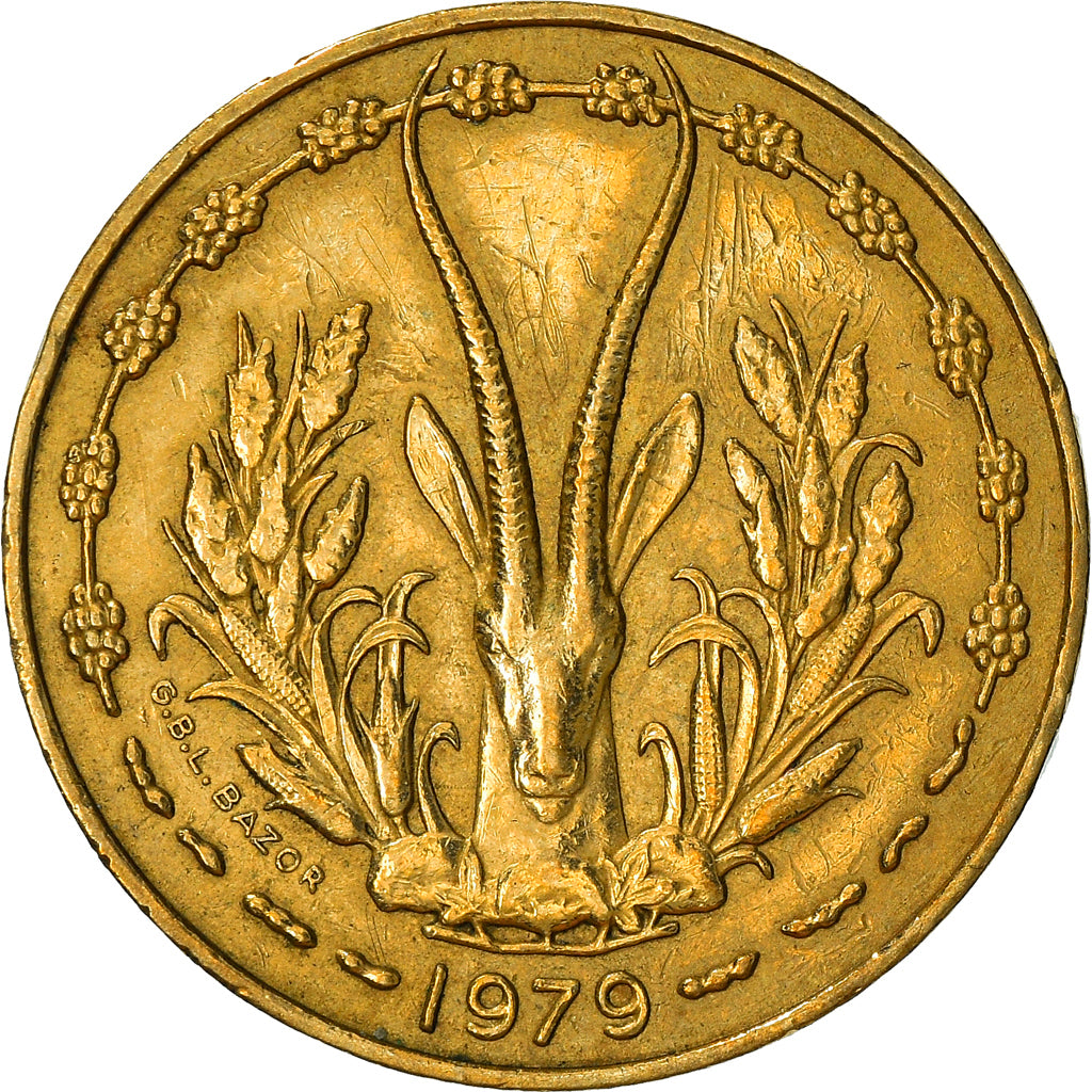 Moneta, Stati dell'Africa occidentale, 10 Francs, 1979, Paris, MB+