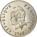 Munten, Nieuw -Caledonië, 50 Francs, 1967, Paris, ZF, Nickel, KM:7