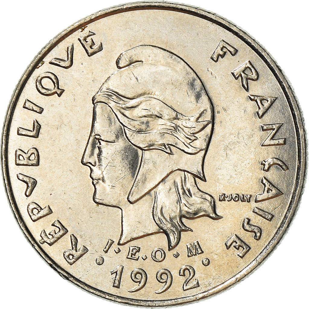 Monnaie, French Polynesia, 10 Francs, 1992, Paris, TTB+, Nickel, KM:8