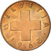 Coin, Switzerland, Rappen, 1963, Bern, AU(55-58), Bronze, KM:46