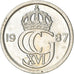 Monnaie, Suède, Carl XVI Gustaf, 10 Öre, 1987, SUP+, Copper-nickel, KM:850