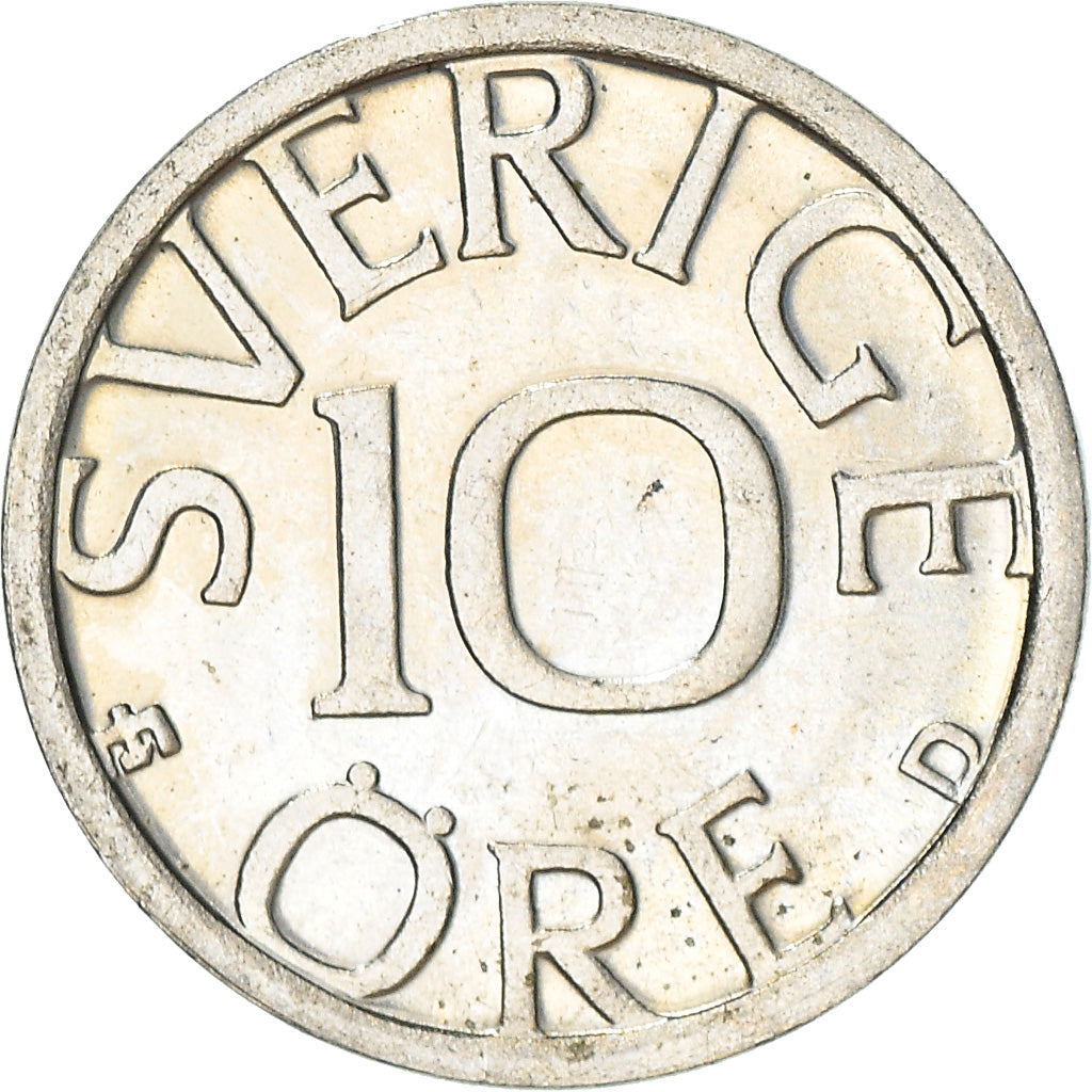 Monnaie, Suède, Carl XVI Gustaf, 10 Öre, 1987, SUP+, Copper-nickel, KM:850