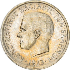 Münze, Griechenland, Constantine II, 50 Lepta, 1973, VZ, Copper-nickel, KM:97.1