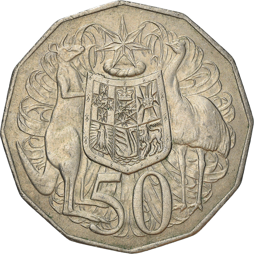 Coin, Australia, Elizabeth II, 50 Cents, 1979, AU(50-53), Copper-nickel, KM:68