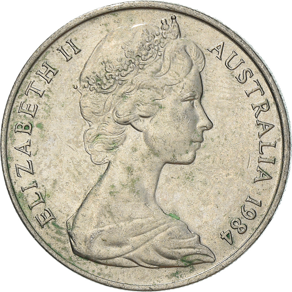 Coin, Australia, Elizabeth II, 10 Cents, 1984, AU(50-53), Copper-nickel, KM:65