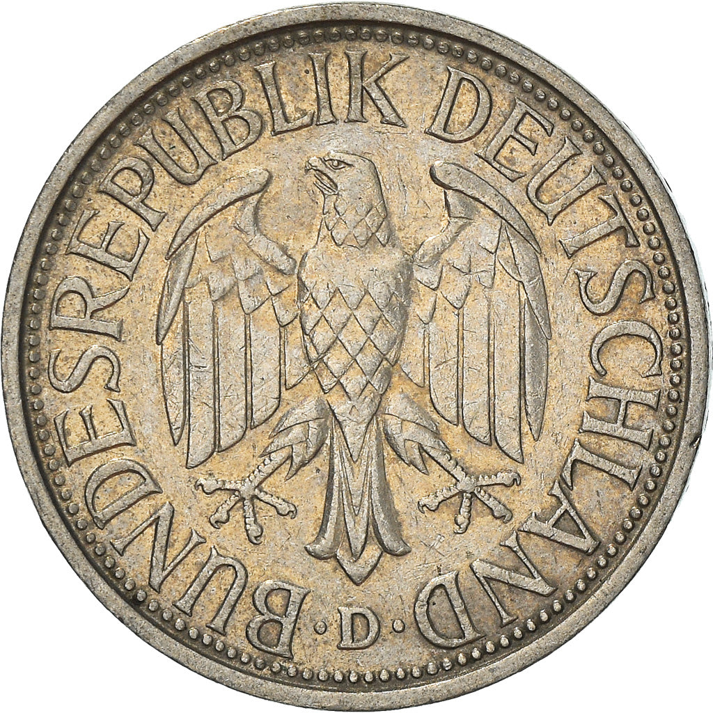 Coin, GERMANY - FEDERAL REPUBLIC, Mark, 1977, Munich, AU(50-53), Copper-nickel