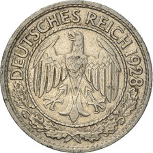 Münze, Deutschland, Weimarer Republik, 50 Reichspfennig, 1928, Berlin, SS