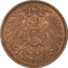 Monnaie, GERMANY - EMPIRE, Wilhelm II, 2 Pfennig, 1913, Hambourg, TTB+, Cuivre