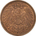 Moneta, GERMANIA - IMPERO, Wilhelm II, 2 Pfennig, 1913, Hambourg, BB+, Rame