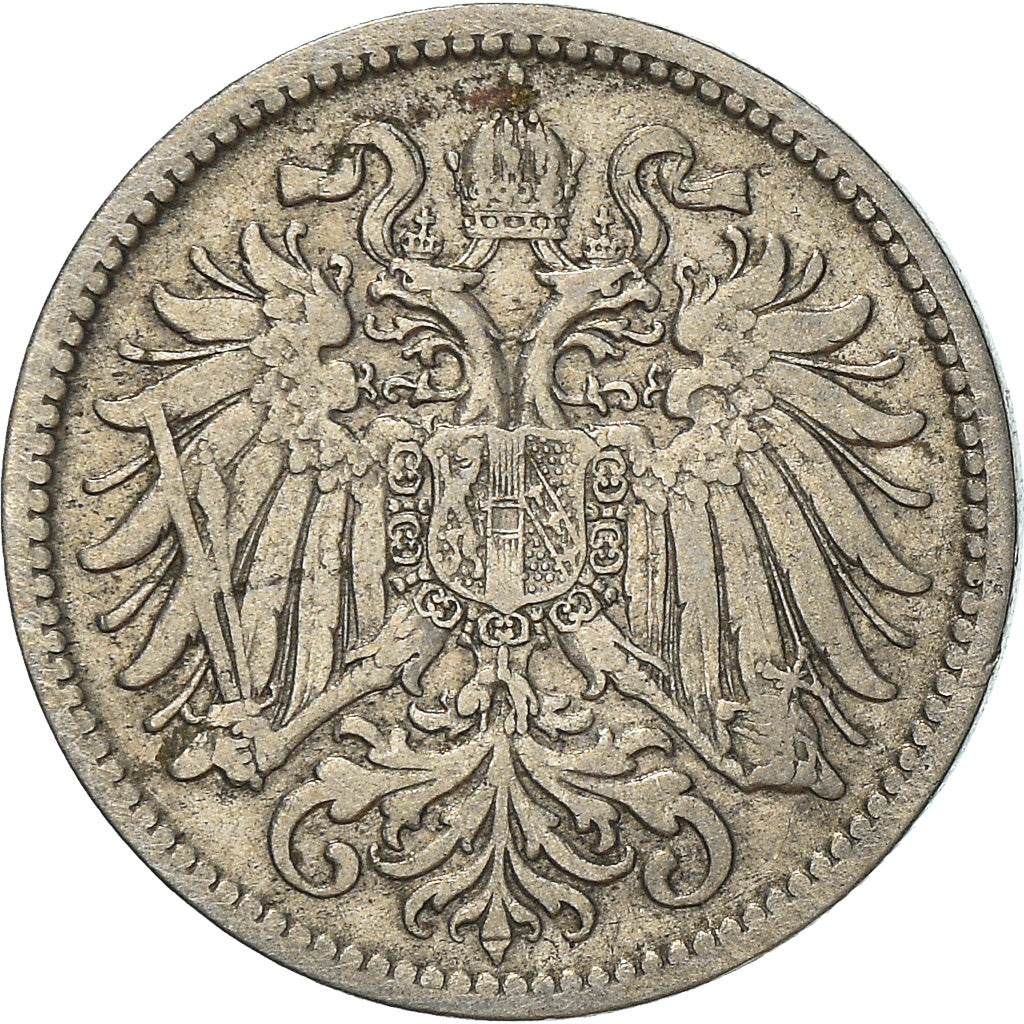 Moneta, Austria, Franz Joseph I, 10 Heller, 1895, BB, Nichel, KM:2802