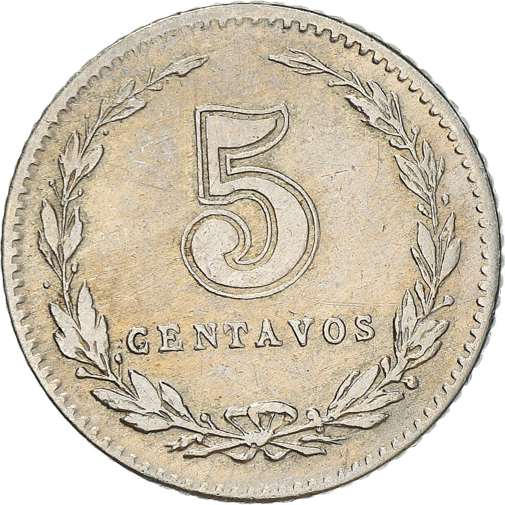 Moneta, Argentina, 5 Centavos, 1921, BB, Rame-nichel, KM:34