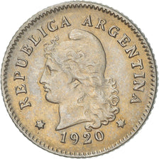 Moneta, Argentina, 10 Centavos, 1920, BB, Rame-nichel, KM:35