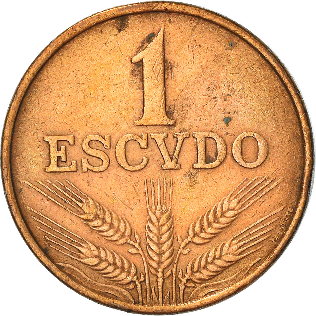 Moneda, Portugal, Escudo, 1974, BC+, Bronce, KM:597