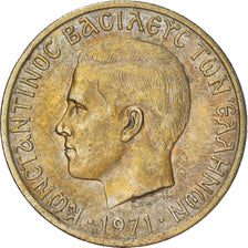 Coin, Greece, Constantine II, Drachma, 1971, VF(30-35), Copper-nickel, KM:98