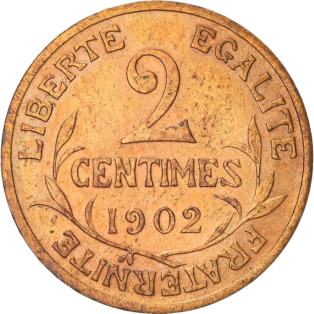 Münze, Frankreich, Dupuis, 2 Centimes, 1902, Paris, S, Bronze, KM:841