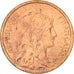 Moneta, Francia, Dupuis, 2 Centimes, 1911, Paris, MB, Bronzo, KM:841