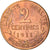 Moneda, Francia, Dupuis, 2 Centimes, 1911, Paris, BC+, Bronce, KM:841