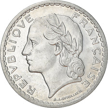 Moneta, Francia, Lavrillier, 5 Francs, 1947, Beaumont - Le Roger, BB, Alluminio