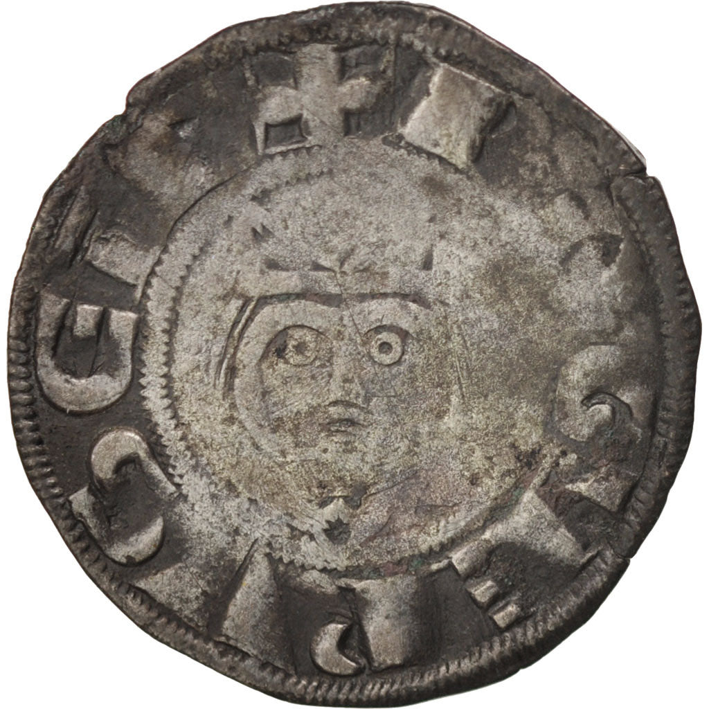 Philippe II Auguste et Roger II de Rosoi, Denier, Laon, Duplessy 184