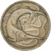 Moneta, Singapur, 20 Cents, 1969, Singapore Mint, VF(30-35), Miedź-Nikiel, KM:4