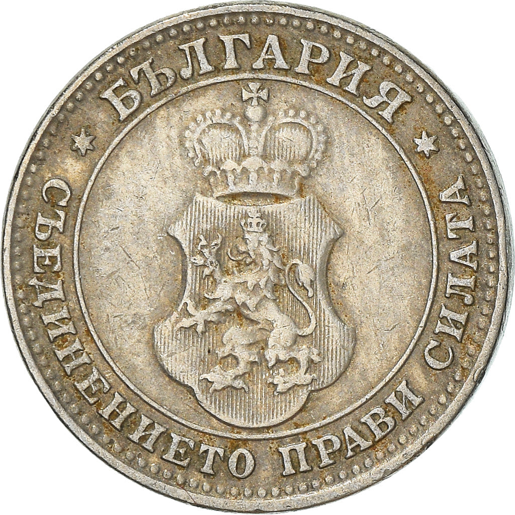 Moneta, Bulgaria, 10 Stotinki, 1913, BB+, Rame-nichel, KM:25