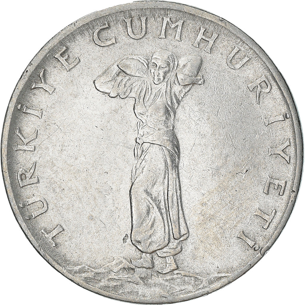 Moeda, Turquia, 25 Kurus, 1967, EF(40-45), Aço Inoxidável, KM:892.3