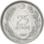 Moneta, Turcja, 25 Kurus, 1967, EF(40-45), Stal nierdzewna, KM:892.3