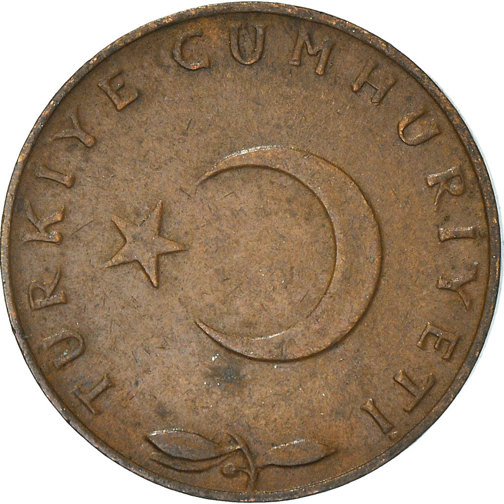 Coin, Turkey, 5 Kurus, 1965, EF(40-45), Bronze, KM:890.1