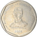 Moneda, República Dominicana, 25 Pesos, 2008, MBC+, Cobre - níquel, KM:107