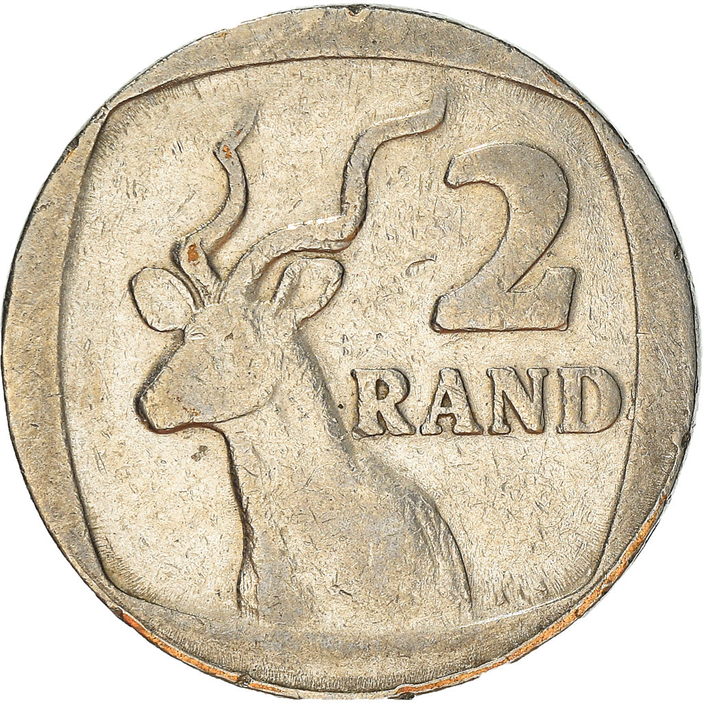 Monnaie, Afrique du Sud, 2 Rand, 1989, TTB, Nickel Plated Copper, KM:139