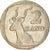 Moneta, Sudafrica, 2 Rand, 1989, BB, Rame placcato nichel, KM:139