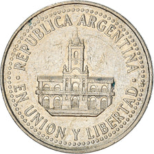 Moneta, Argentina, 25 Centavos, 1996, MB+, Rame-nichel, KM:110a