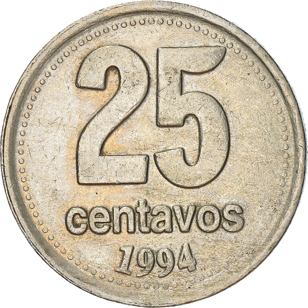 Moneta, Argentina, 25 Centavos, 1994, BB, Rame-nichel, KM:110a