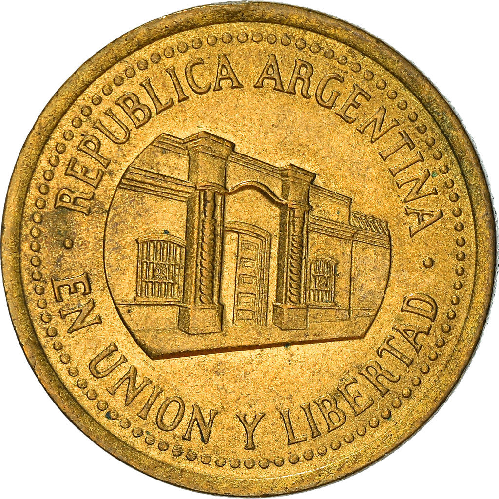 Moneda, Argentina, 50 Centavos, 1994, Buenos Aires, MBC+, Aluminio - bronce