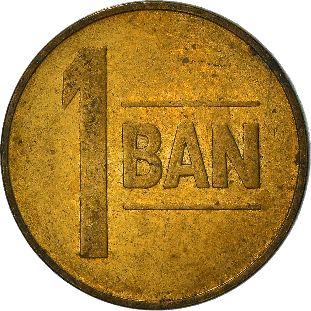 Moneta, Romania, Ban, 2007, BB, Acciaio placcato ottone, KM:189